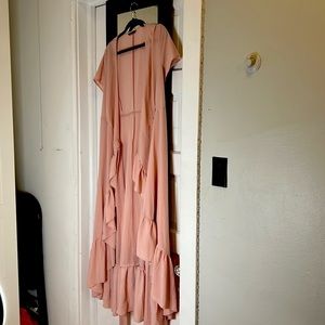 Ruffle Bottom Wrap Around Dress